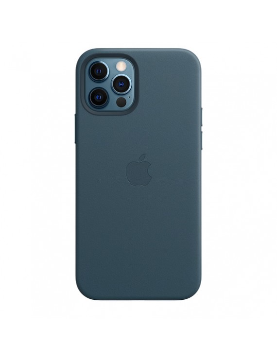 iPhone 12 pro Leather Case with MagSafe - Baltic Blue