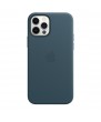 iPhone 12 pro Leather Case with MagSafe - Baltic Blue