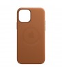 Iphone 12 Pro Max Leather Case With MagSafe (SADDLE BROWN)