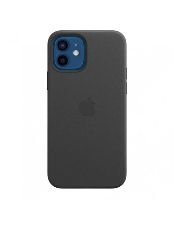 iPhone 12 Leather Case with MagSafe - Black