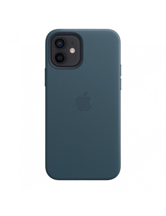 iPhone 12 Leather Case with MagSafe - Baltic Blue