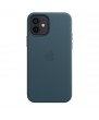 iPhone 12 Leather Case with MagSafe - Baltic Blue