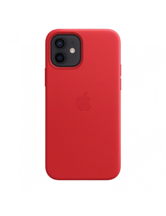 iPhone 12 Leather Case with MagSafe - RED