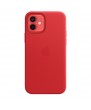 iPhone 12 Leather Case with MagSafe - RED