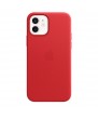 iPhone 12 Leather Case with MagSafe - RED